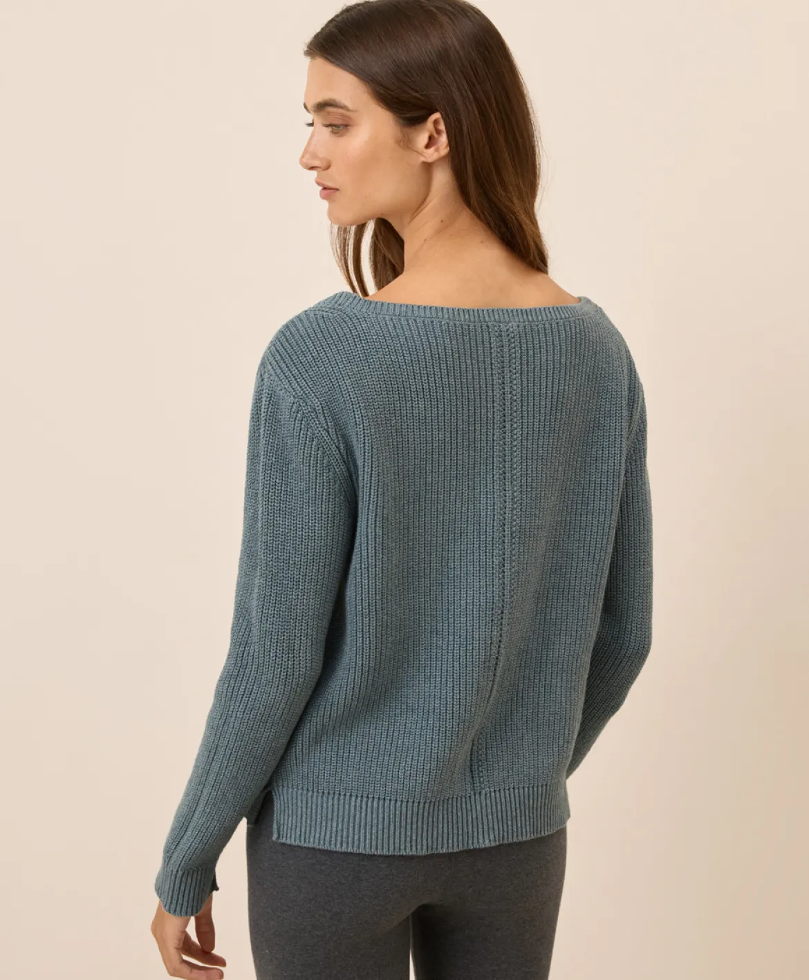 Organic Luxe Knit Boatneck Sweater