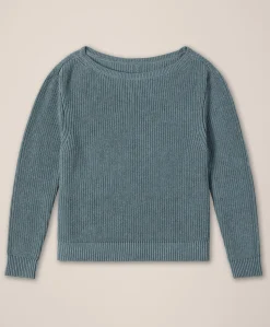 Organic Luxe Knit Boatneck Sweater