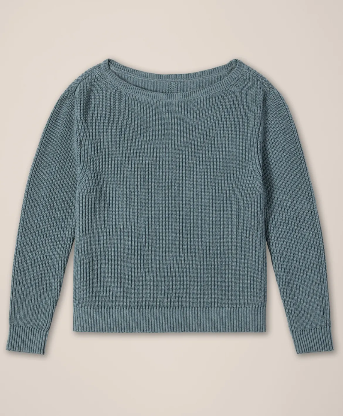 Organic Luxe Knit Boatneck Sweater