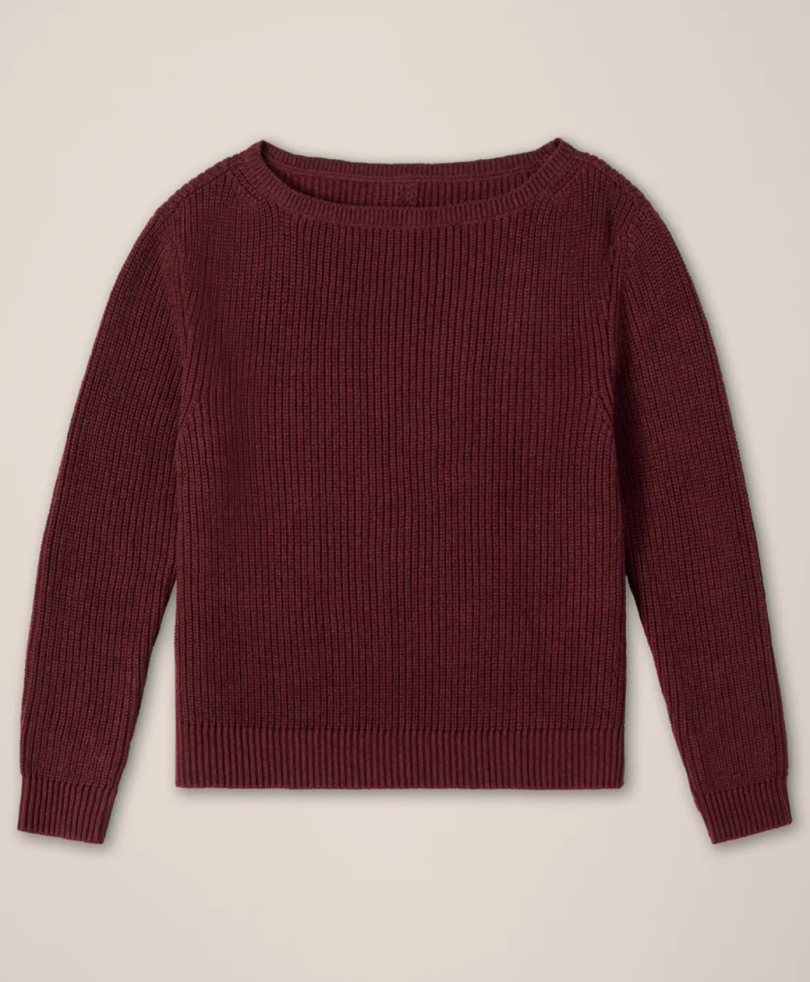 Organic Luxe Knit Boatneck Sweater