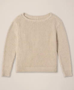 Organic Luxe Knit Boatneck Sweater