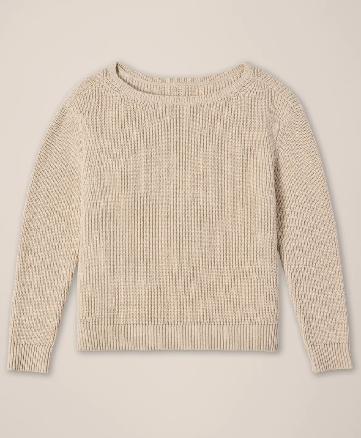 Organic Luxe Knit Boatneck Sweater
