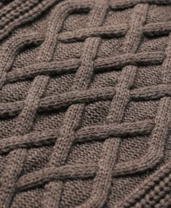 Organic Luxe Knit Cable Crew Sweater