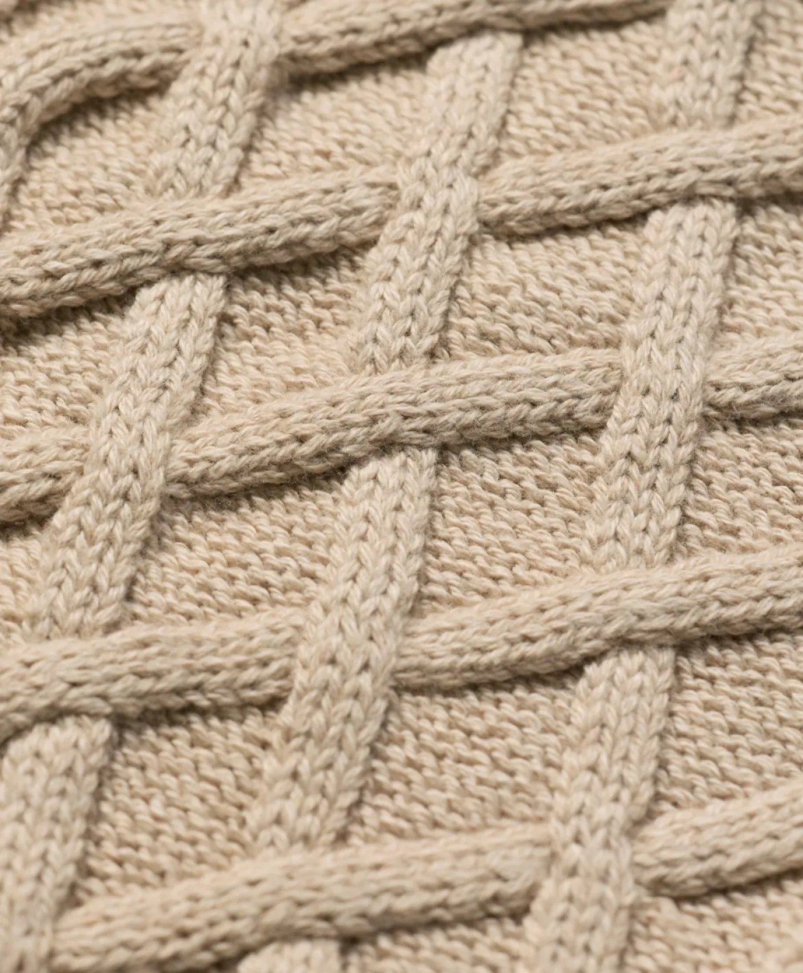 Organic Luxe Knit Cable Crew Sweater