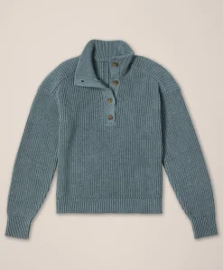 Organic Luxe Knit Henley Sweater
