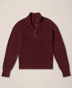 Organic Luxe Knit Henley Sweater