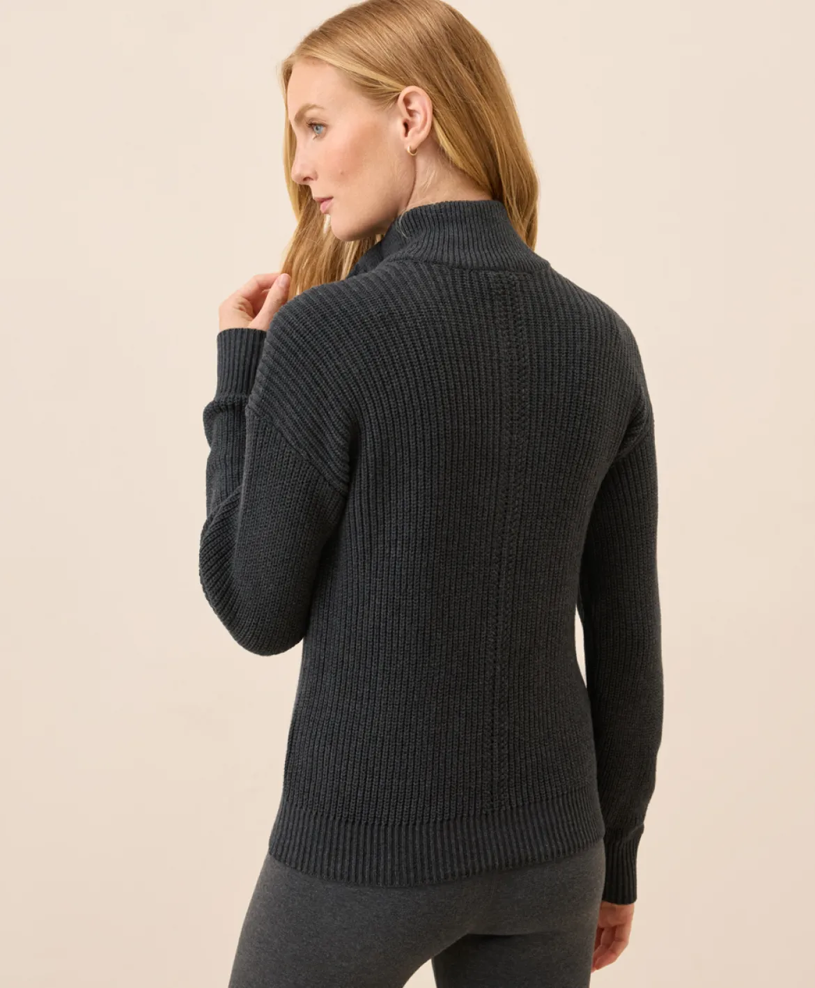Organic Luxe Knit Henley Sweater