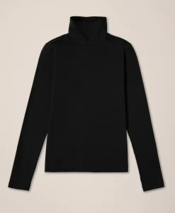 Organic Luxe Stretch Jersey Slim Turtleneck