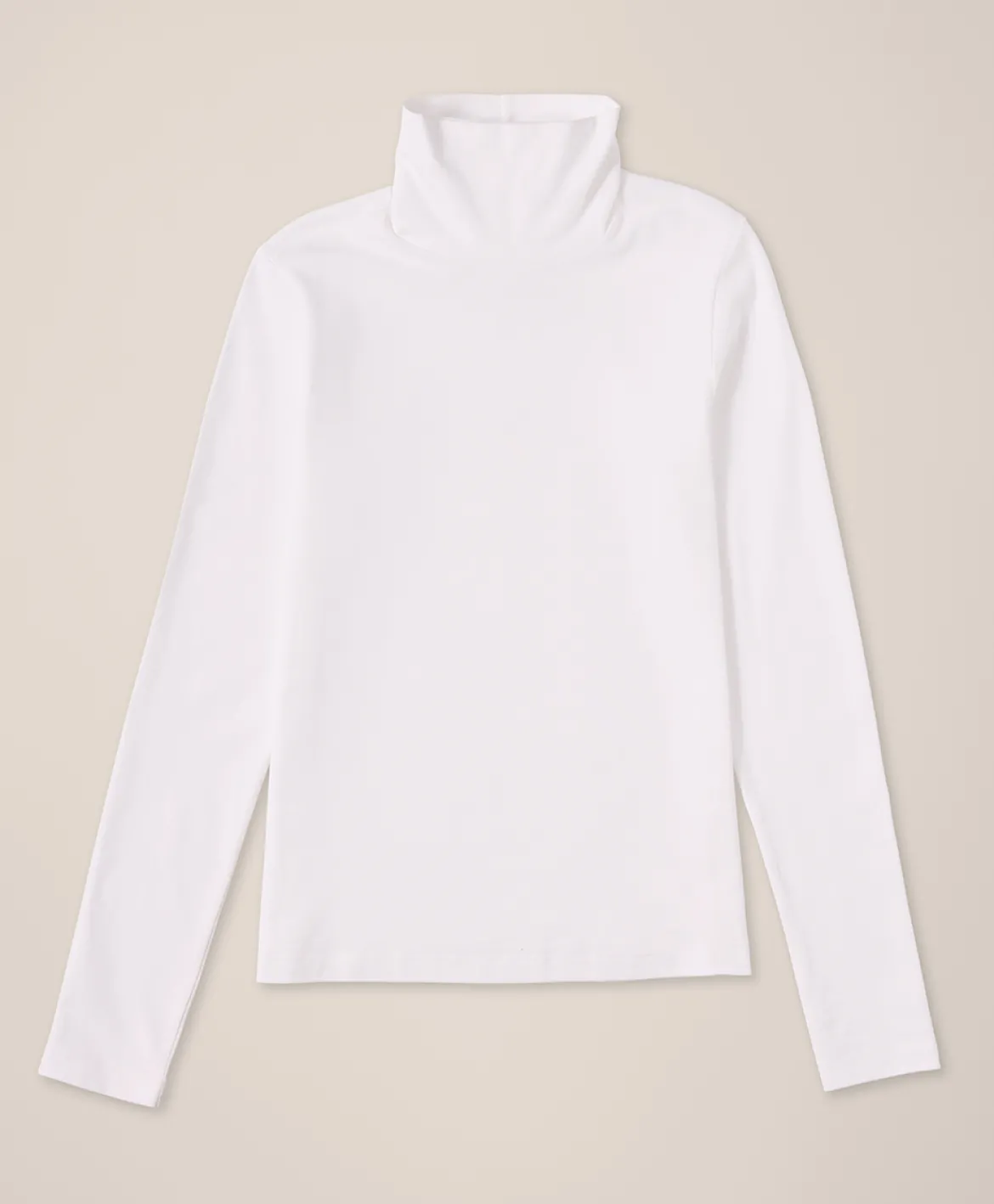 Organic Luxe Stretch Jersey Slim Turtleneck