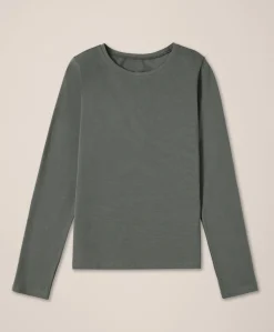 Organic Luxe Stretch Jersey Slim Long Sleeve Tee