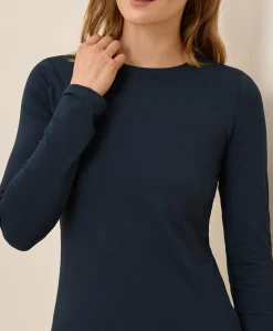 Organic Luxe Stretch Jersey Slim Long Sleeve Tee