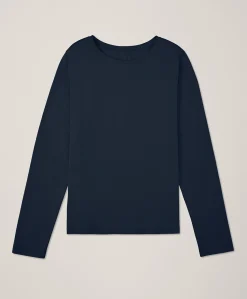 Organic Luxe Stretch Jersey Slim Long Sleeve Tee