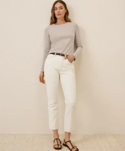Organic Luxe Stretch Jersey Slim Long Sleeve Tee