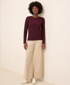 Organic Luxe Stretch Jersey Slim Long Sleeve Tee