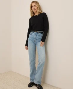 Organic Luxe Stretch Jersey Slim Long Sleeve Tee