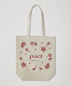 Organic Pact Floral Canvas Tote