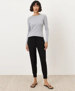 Organic Perfect Rib Crewneck Long Sleeve Tee
