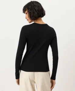 Organic Perfect Rib Crewneck Long Sleeve Tee