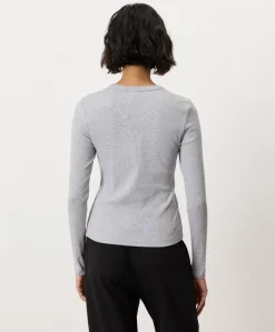 Organic Perfect Rib Crewneck Long Sleeve Tee