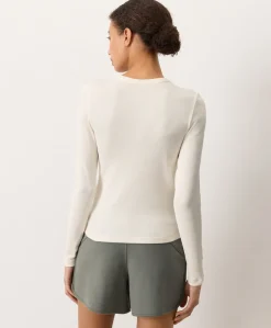 Organic Perfect Rib Crewneck Long Sleeve Tee