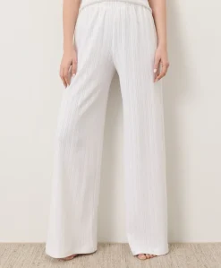 Organic Pointelle Wide Leg Pant