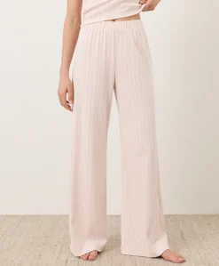 Organic Pointelle Wide Leg Pant