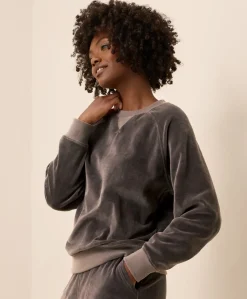 Organic Pure Velour Crew Sweatshirt
