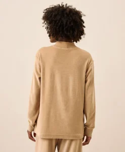 Organic Pure Velour Mock Tunic
