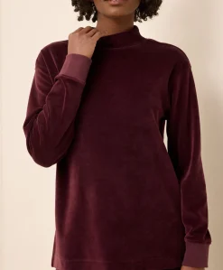 Organic Pure Velour Mock Tunic