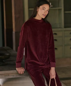 Organic Pure Velour Mock Tunic