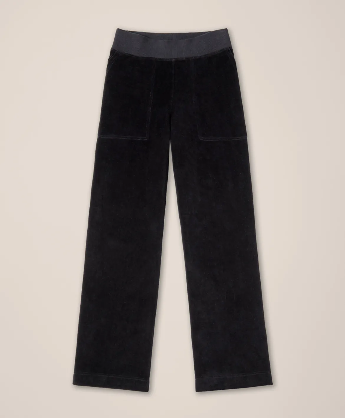 Organic Pure Velour Wide Leg Pant
