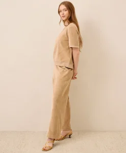 Organic Pure Velour Wide Leg Pant