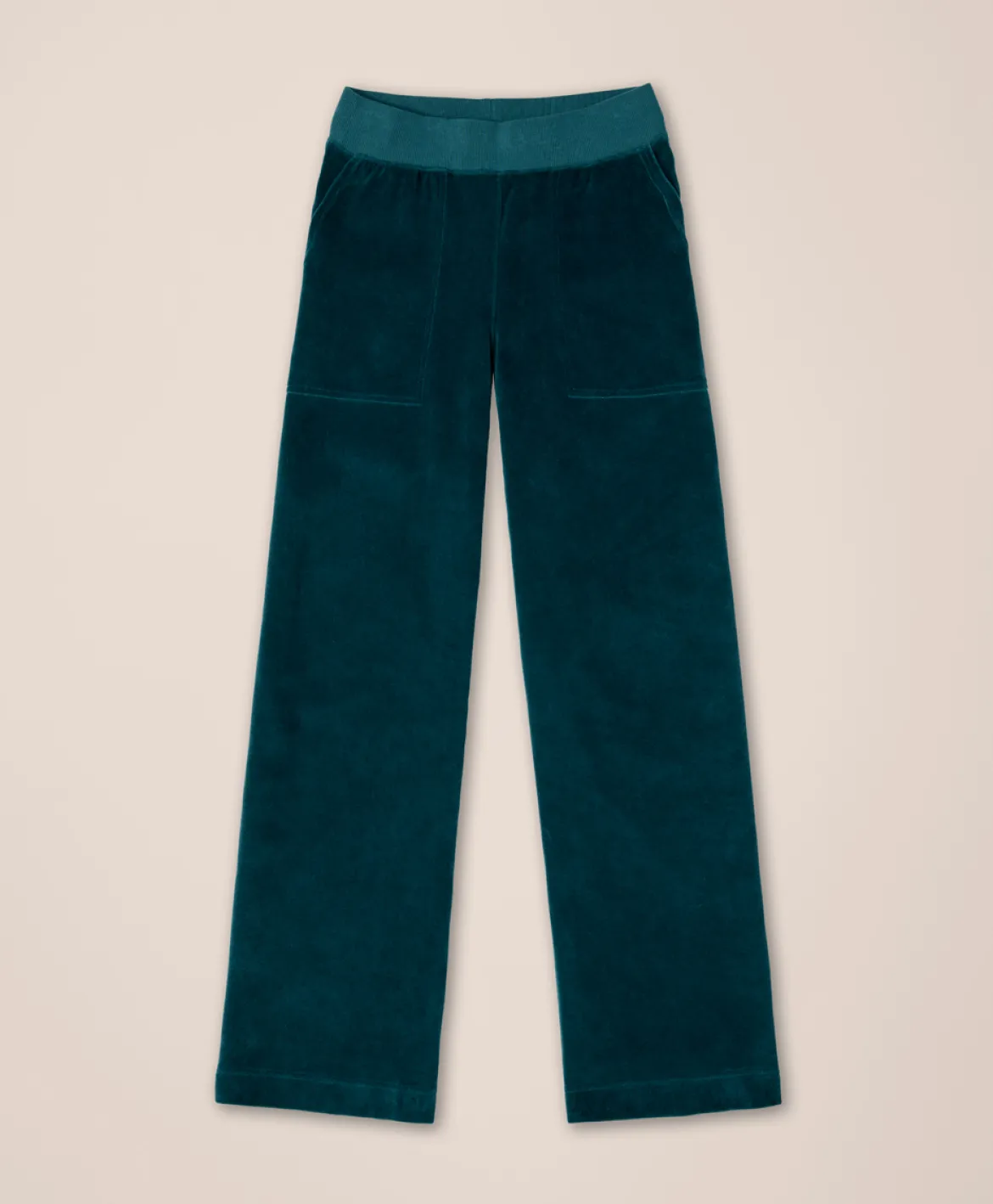 Organic Pure Velour Wide Leg Pant