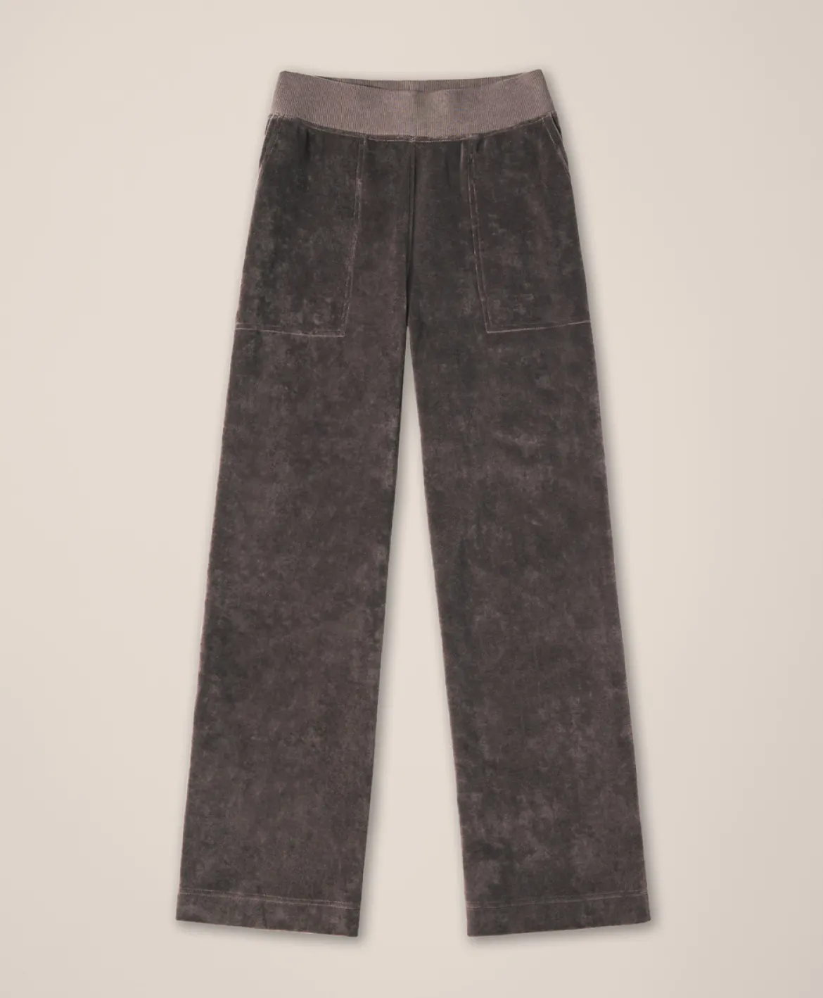 Organic Pure Velour Wide Leg Pant