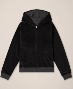 Organic Pure Velour Zip Hoodie