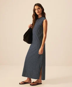 Organic Soft-Slub Essential Easy Muscle Tee Maxi Dress