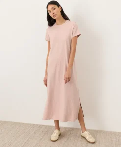 Organic Soft-Slub Essential Easy Tee Maxi Dress