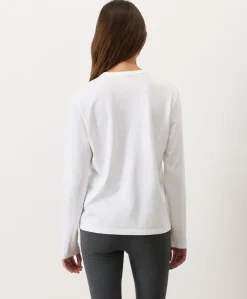 Organic Soft-Slub Essential Crewneck Long Sleeve Tee