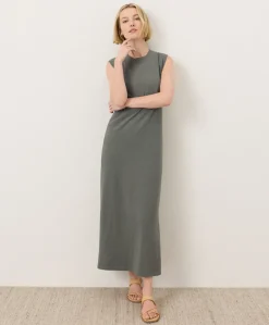 Organic Soft-Slub Essential Easy Muscle Tee Maxi Dress