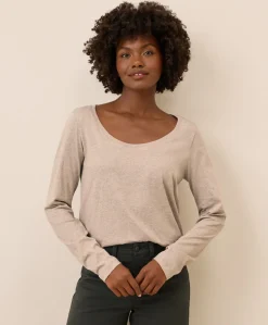 Organic Softspun Long Sleeve Scoop Neck Tee