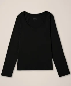 Organic Softspun Long Sleeve Scoop Neck Tee