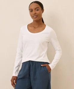 Organic Softspun Long Sleeve Scoop Neck Tee