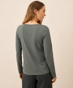 Organic Softspun Long Sleeve Scoop Neck Tee