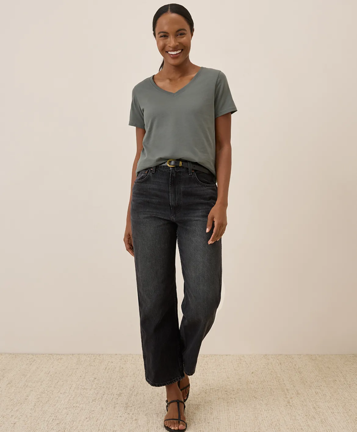 Organic Softspun V-Neck Tee