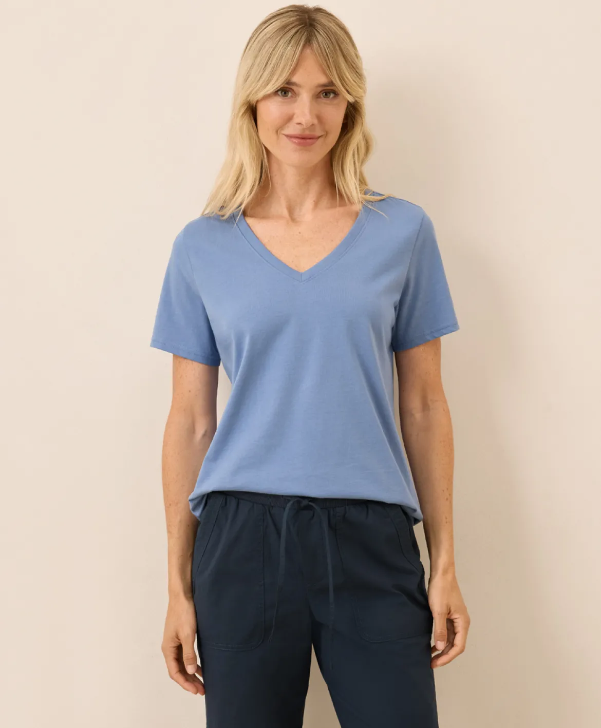 Organic Softspun V-Neck Tee