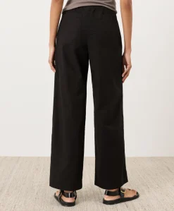 Organic Stretch Poplin Wide Leg Pant