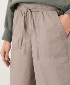 Organic Stretch Poplin Wide Leg Pant