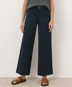 Organic Stretch Twill Wide Leg Pant