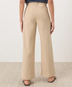 Organic Stretch Twill Wide Leg Pant