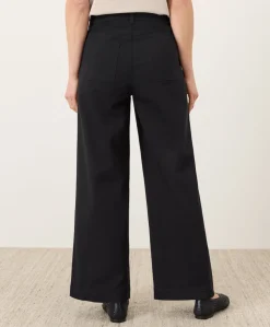 Organic Stretch Twill Wide Leg Pant